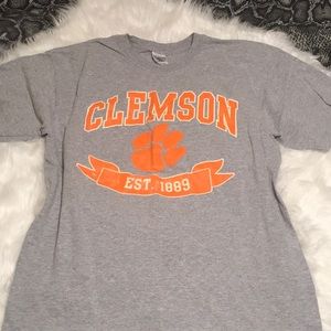 💚 Unisex Clemson distressed tee